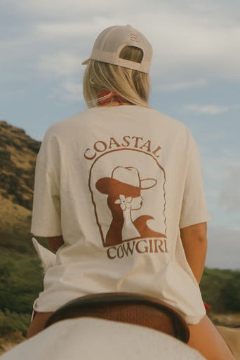 Coastal Cowgirl Cream Oversized Tee